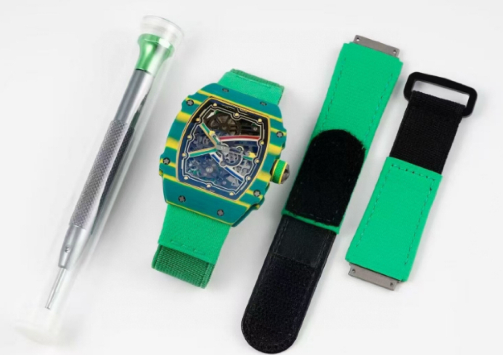 Super Clone Carbon Fiber RM Watch 67-02 Ultra Thin Hollow out