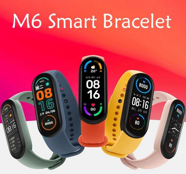 2021 Popular Smart Watch M4 M5 M6 Smart Band Fitness Smartband Mi Bracelet M6 Smartwatch