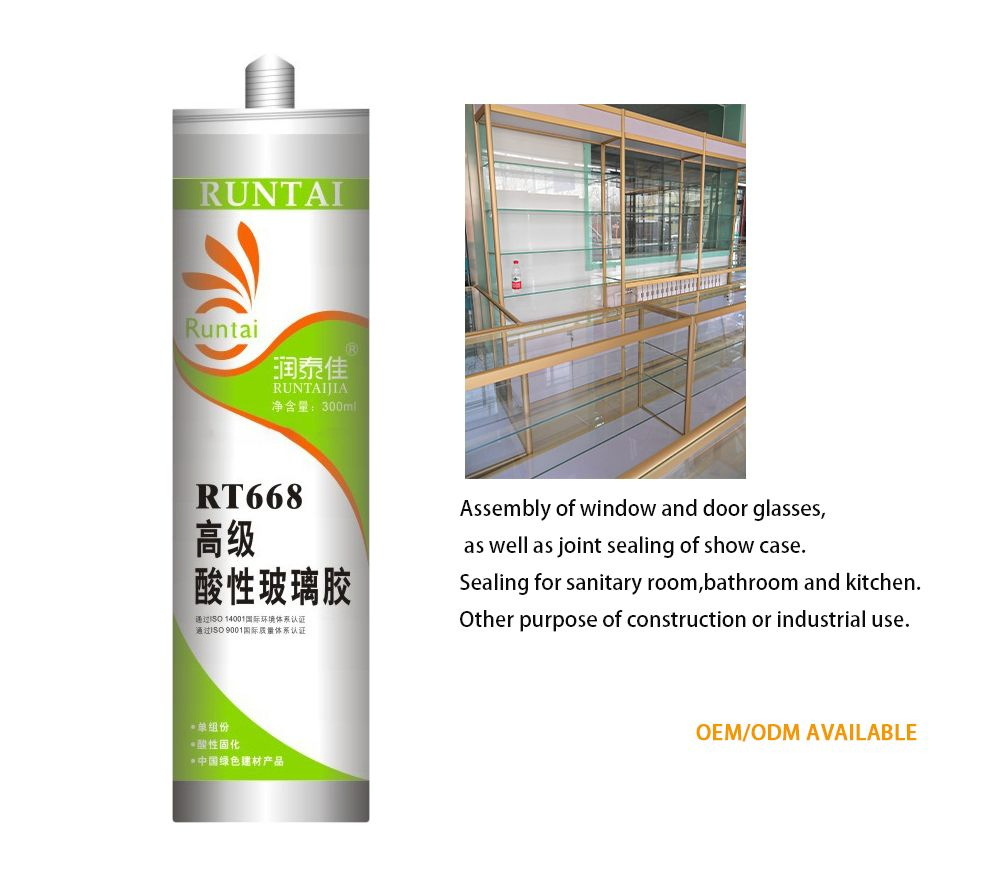 Premium Glass-Grade Acetic Silicone Sealant for Long-Lasting Use