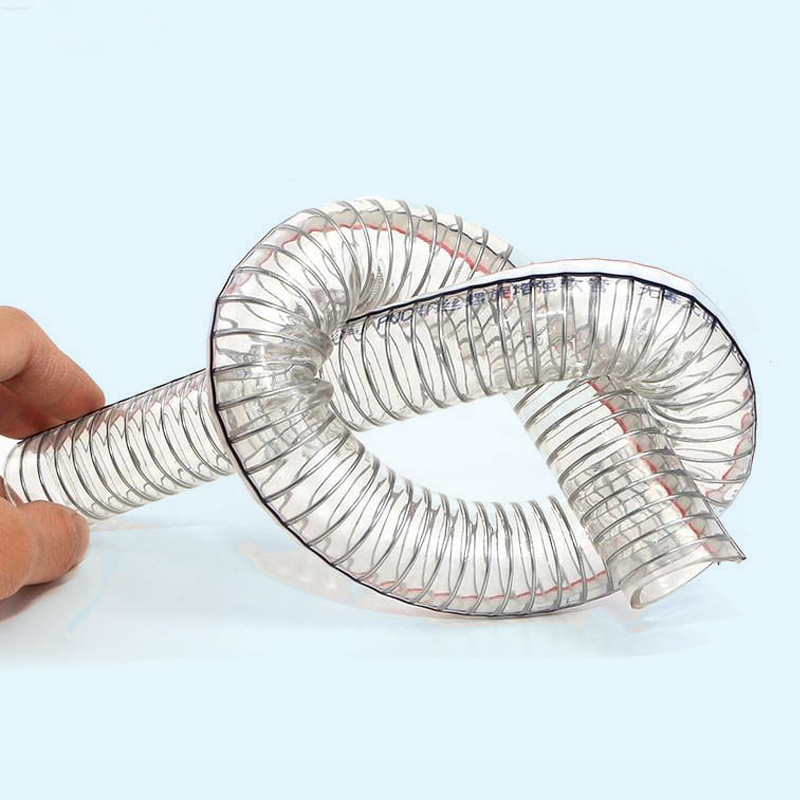 PVC Steel Wire Reinforced Hose Pipe for Conveying Gas Liquid Oil Suction Discharge