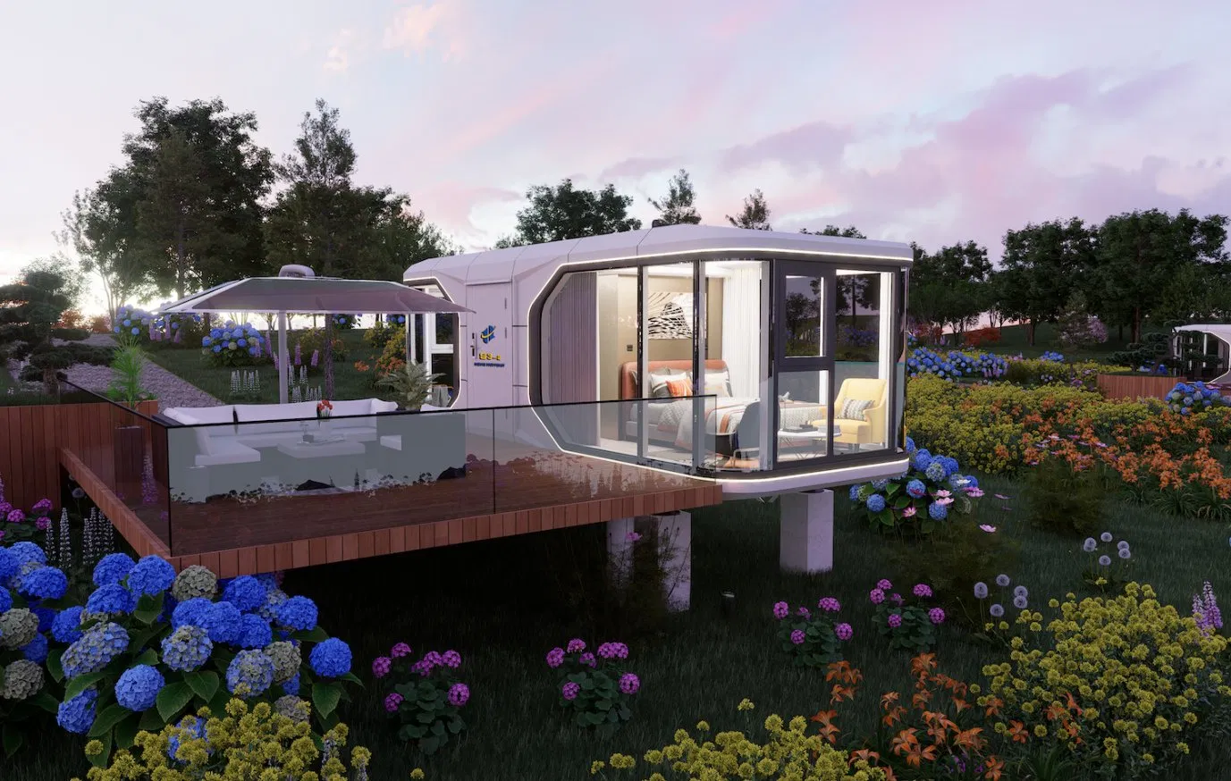 S3-2 Prefabricated Capsule House for Medical Isolation Units with HEPA Filtration System