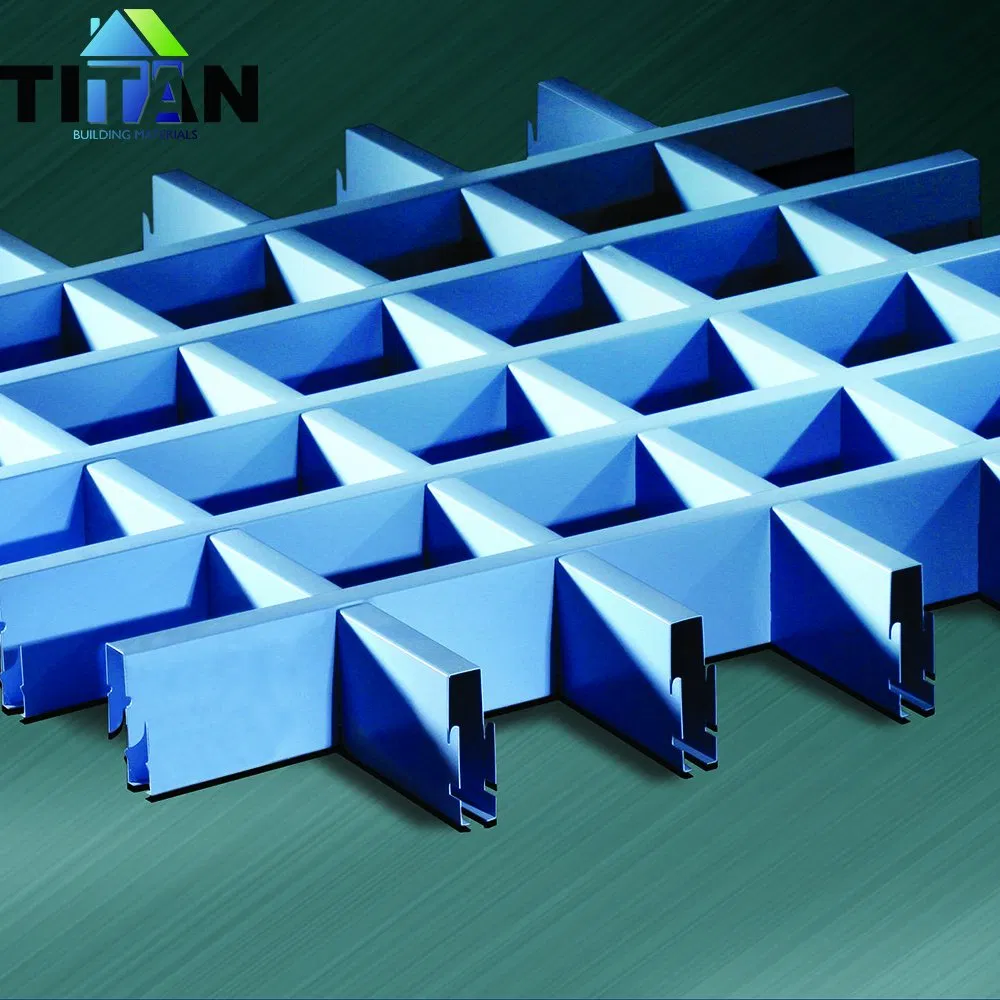 600X600 Aluminum Composite Panel Plastic Wood Suspended Ceiling