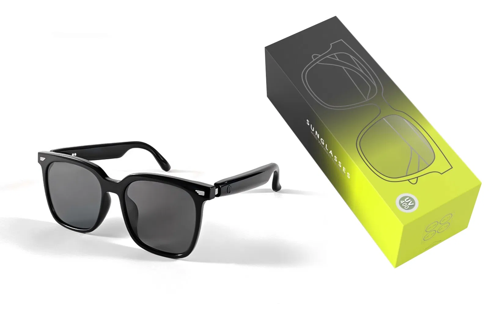 Durable Hinge Smart Glasses with Replaceable Lens Options