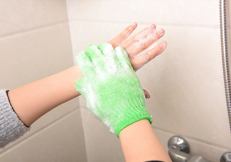 Furunda Nylon Exfoliating Shower Glove for Skin SPA Bath