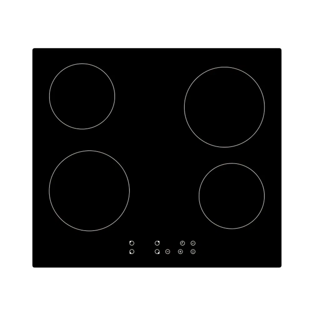 4 Burner 6000W Induction Ceramic Hob Cooker for High-Power Cooking