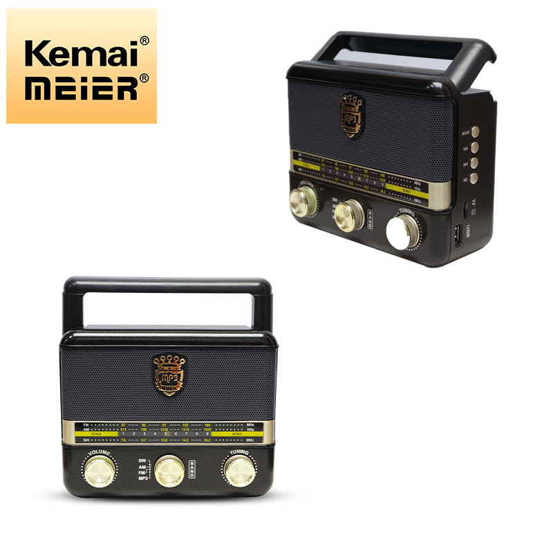 Portable Wooden Retro Radio Wireless Speakers Stereo Am/FM Radio