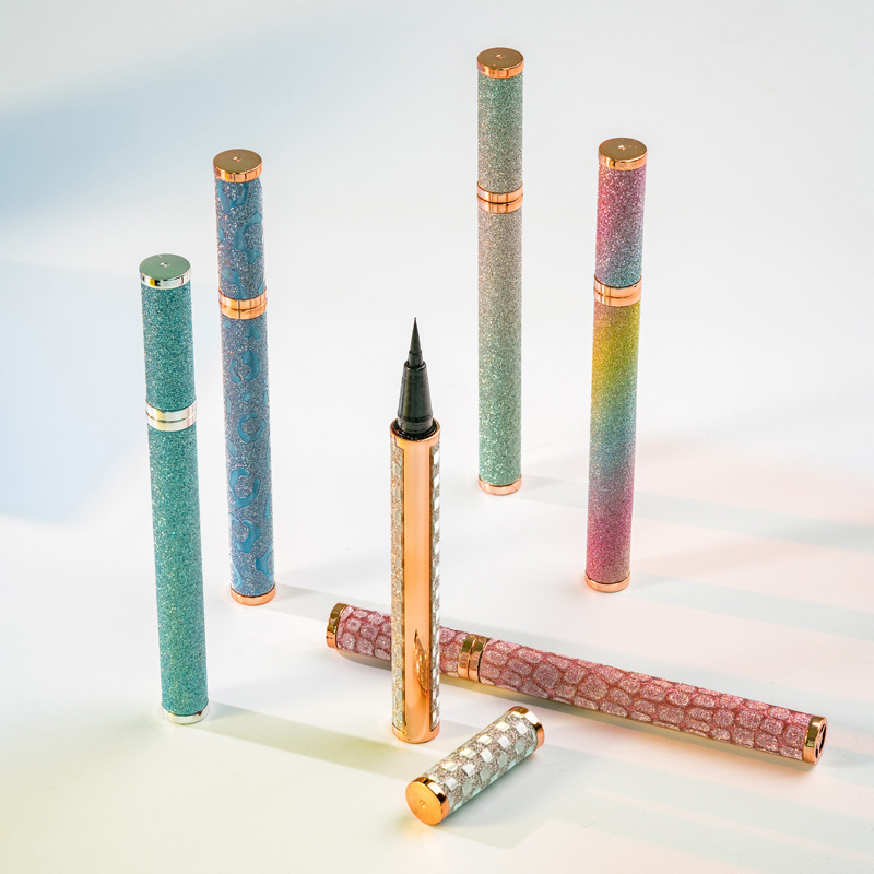 OEM Gradient Rainbow Non Shading Waterproof Durable Dry Cool Black Eyeliner