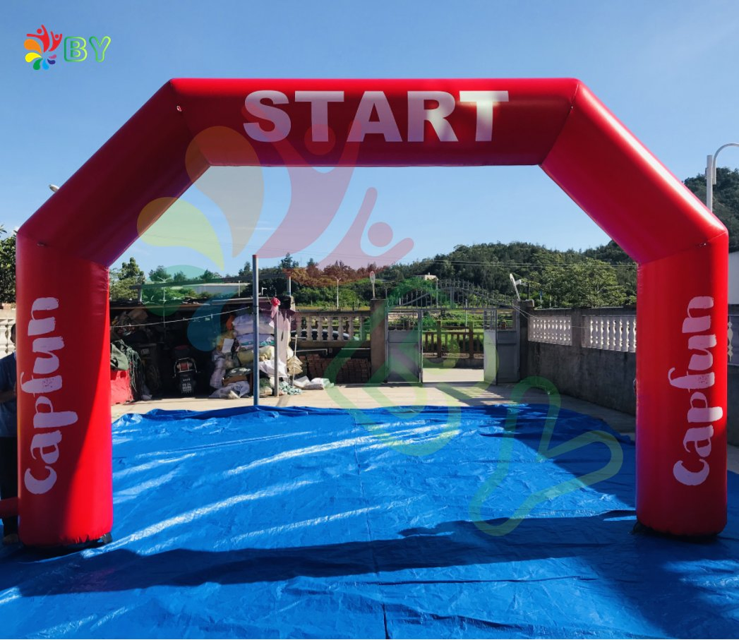 Boyan Large Inflatable Arch at The End of a Custom Marathon Classic Race