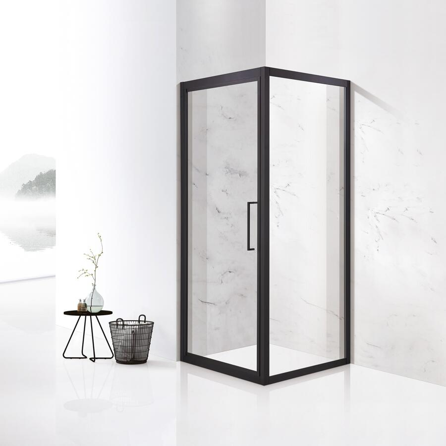 Bathroom Corner Shower Cabinet Glass Door Can Be Opened Inside and Outside