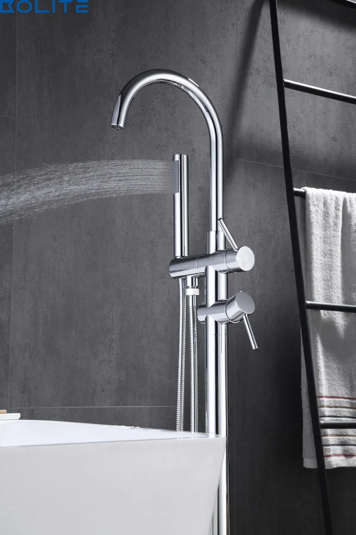 Bathroom Floor Mounted Bathtub Faucet Brass 304 Bathtub Floor Mounted Shower Faucet