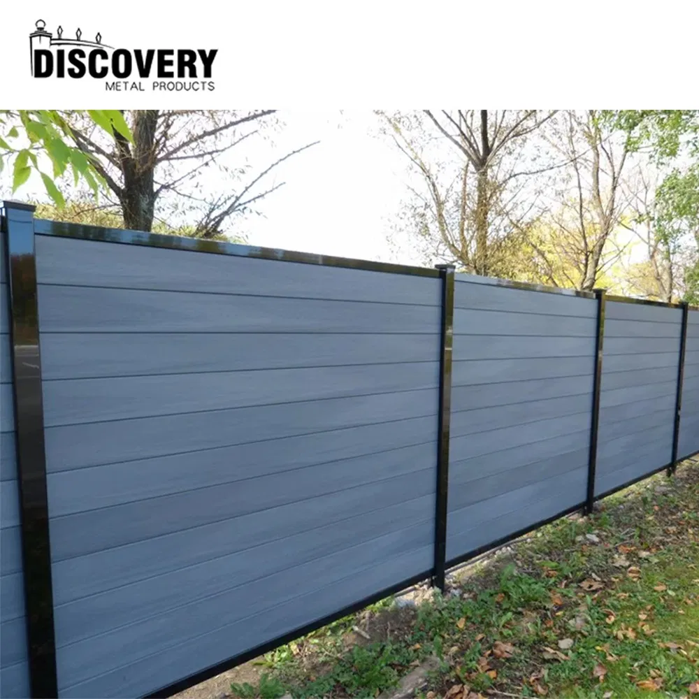 Outdoor Co-Extrusion Privacy Wood Plastic Composite Fencing Garden Decorative WPC Fence Panels