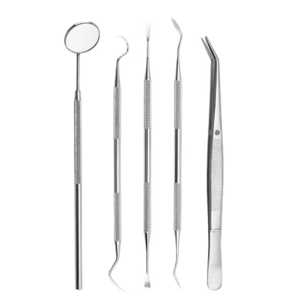 Anti-Slip Precision Stainless Steel Curved Lab Medical Dental Tweezers with Teeth