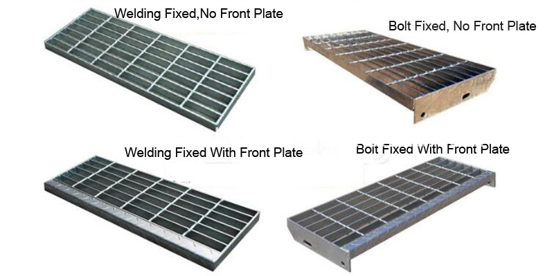 Steel Grating for Stair Treads with Plate Nosing