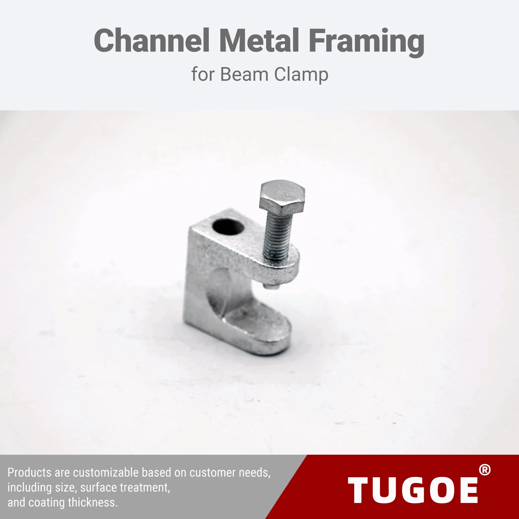 Top Beam Connection Clamp with Tiger Mouth Design for Steel Beams