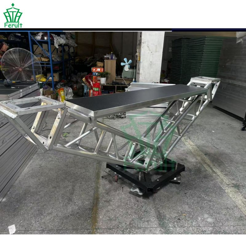 Portable DJ Booth Aluminum Alloy Material Good Design Outdoor Stage Performance Table Triangle Truss Truss Displays
