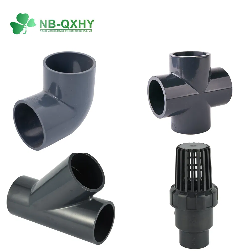 Superior DIN Pn16/10 PVC Reducer Equal Elbow Y Industry DN15/20/25 UPVC Cross
