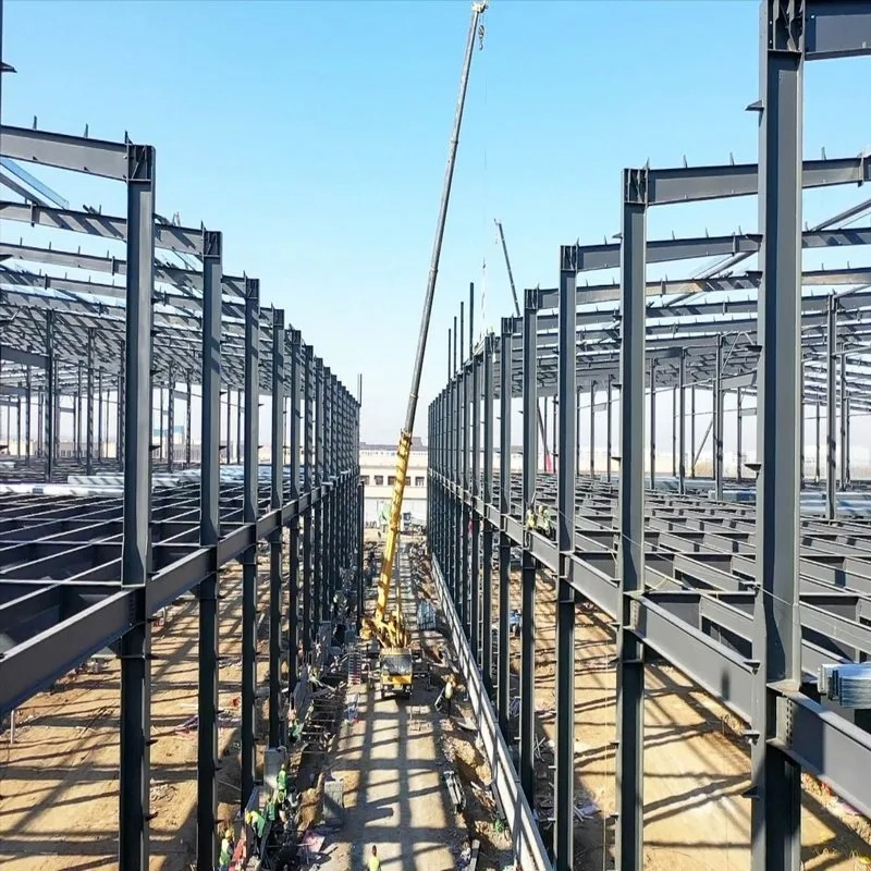 Factory Price High Rise Prefabricated Steel Structure Construction for Peb Metallic Warehouse Workshop Hangar Shed Building Fabrication