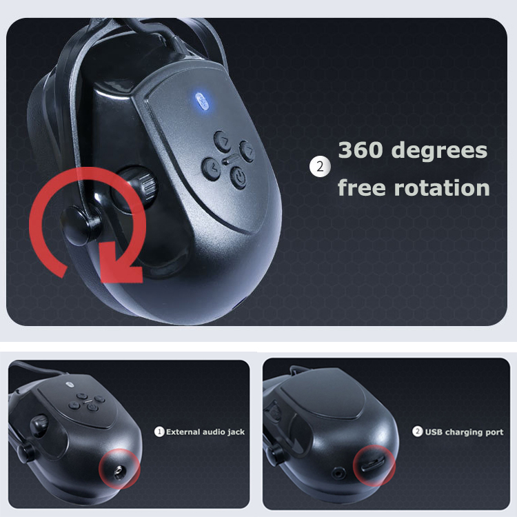 Wireless Noise Cancelling Headphones Over-Ear Studio Monitor Headphones Recording Professional Monitoring Headsets