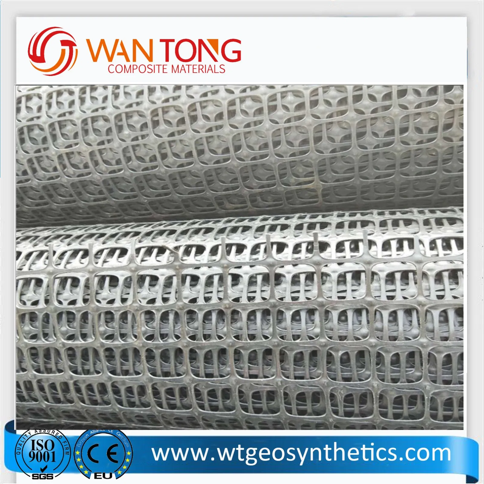 High Quality PP Biaxial Plastic Geogrid