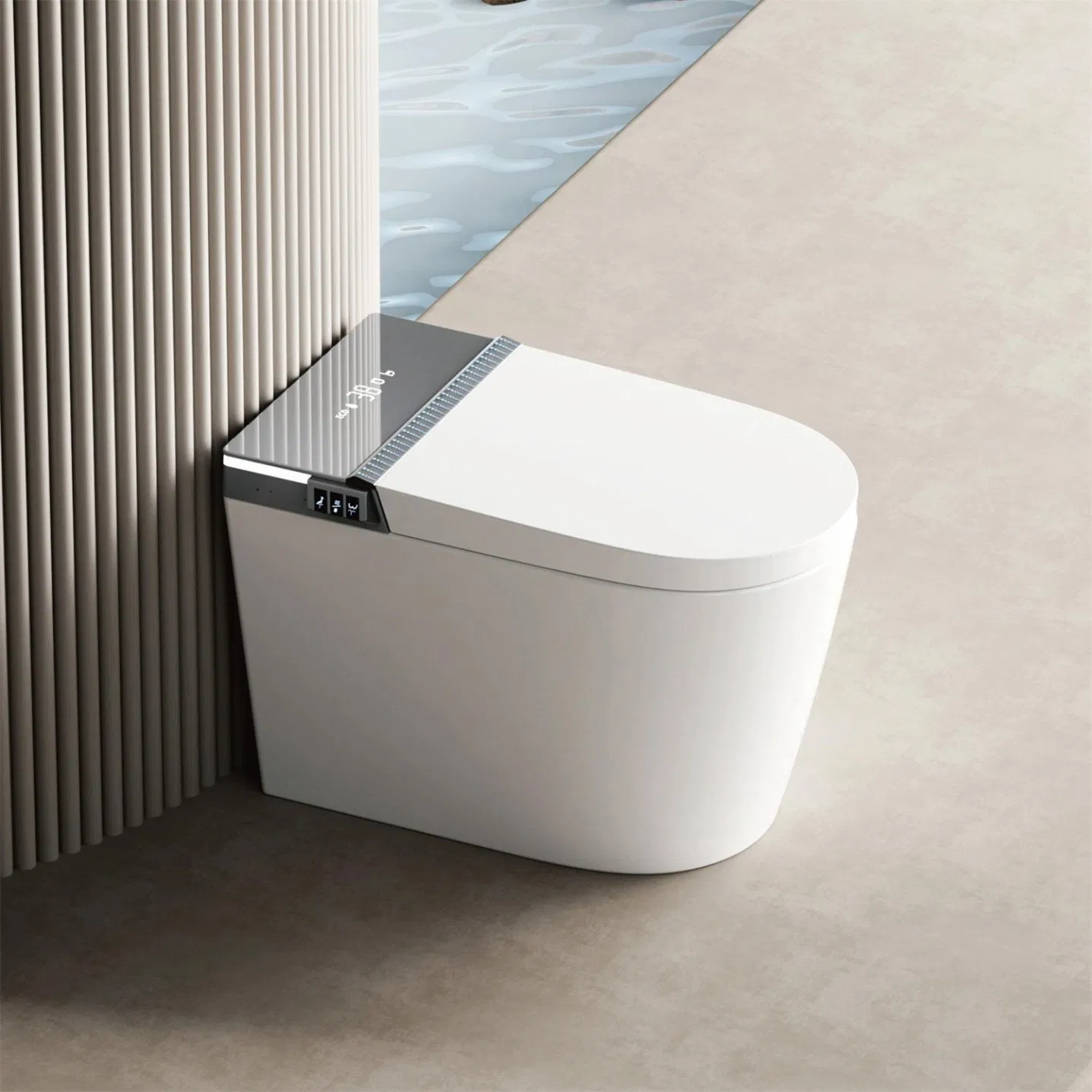 L9 Bathroom Luxury Free Shipping Watermark Modern Rimless Intelligent Smart Wall Mounted Toilet
