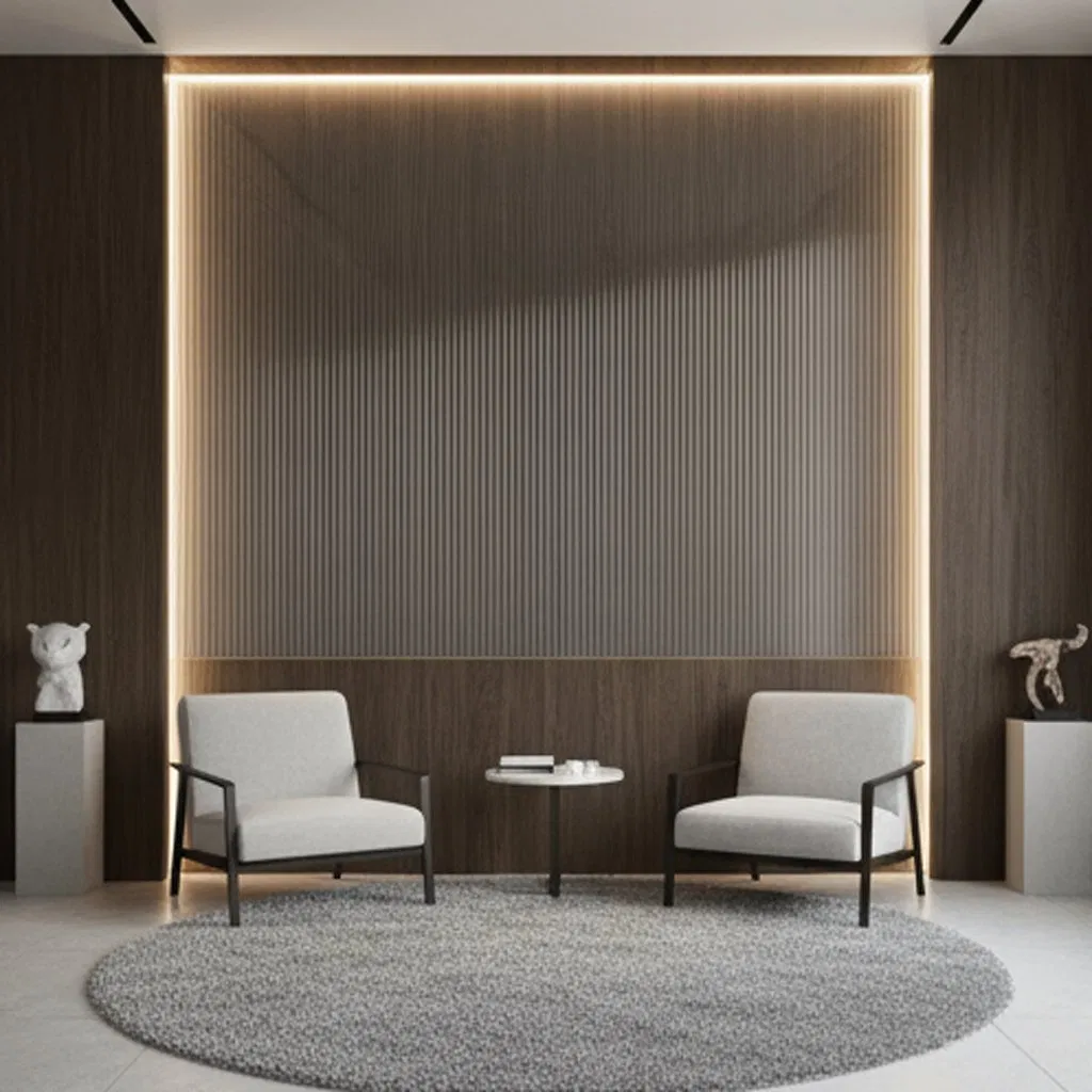 Industrial Chic Fabric Glass Office Partition Laminated Glass