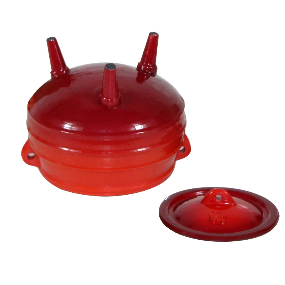 Чугунный кемпинговый котелок Dutch Oven с антипригарным покрытием
