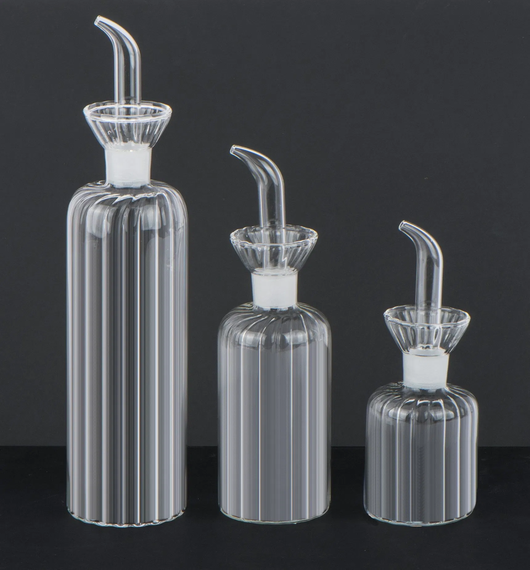 150ml 250ml 450ml Borosilicate Glass Oil and Vinegar Bottle with Glass Stopper Olive Oil Bottle
