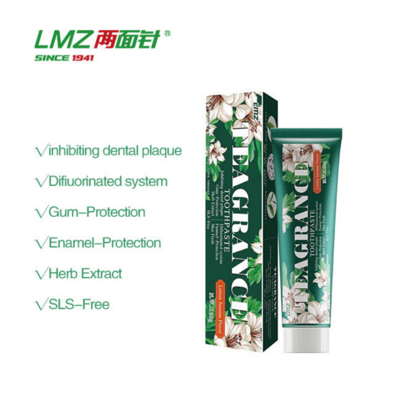Low-Irritant Formula Lemon Jasmine Flavor Anti-Cavity Freshens Breath Toothpaste for Improved Breath