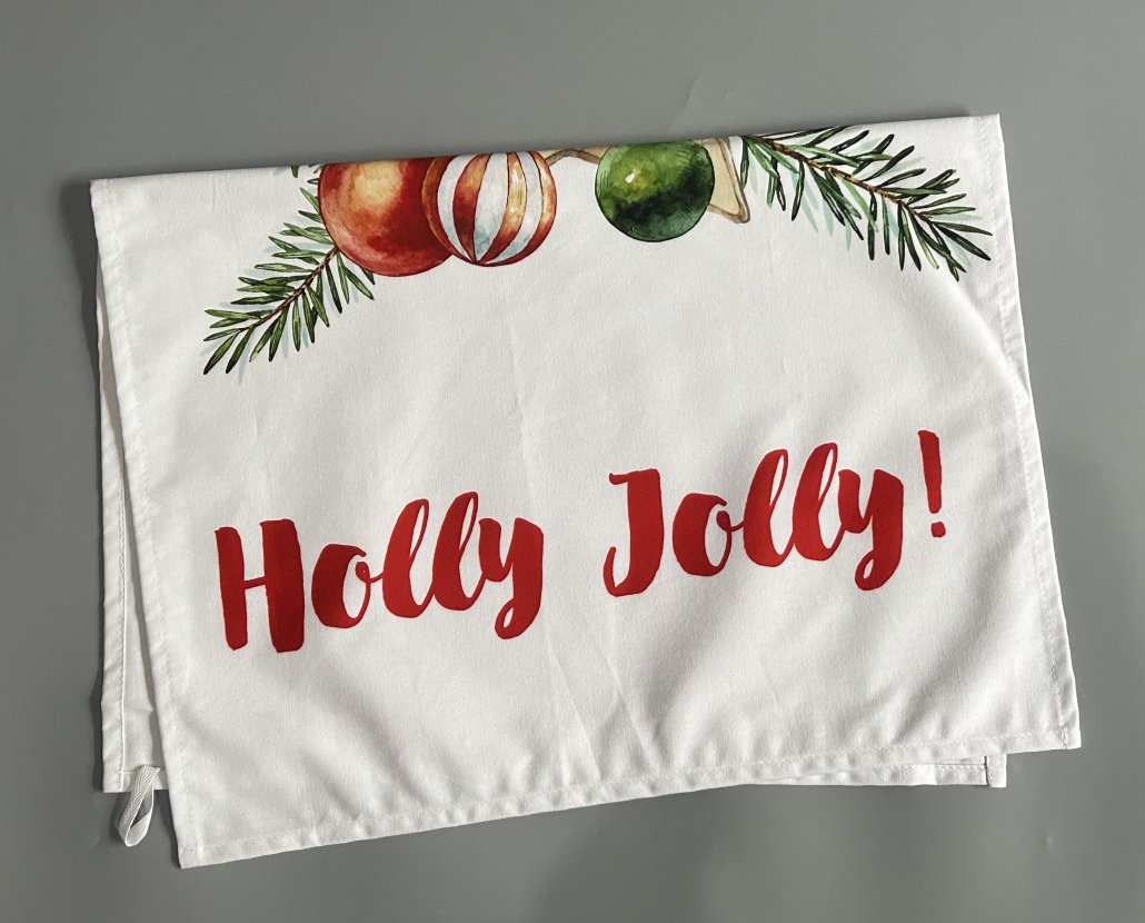 Custom Digital Printed Christmas Napkins Tea Towels
