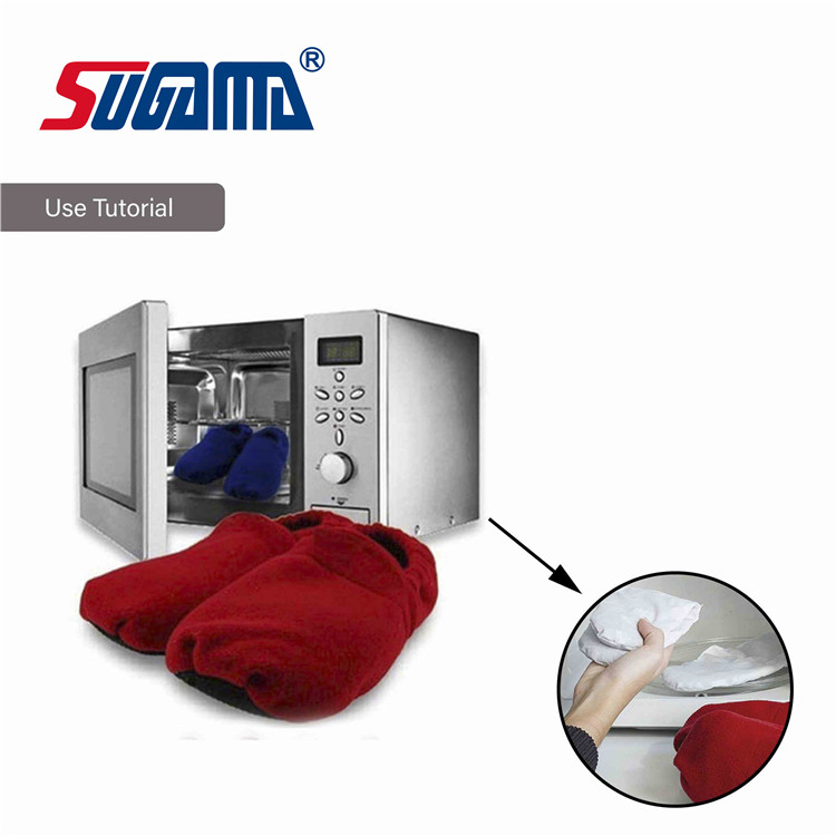 Natural Flaxseeds Feet Warmers Reusable Microwavable Washable Heating Cozy Slipper