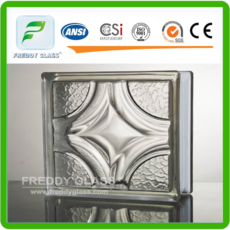 190*190*80mm Clear Parallel Glass Brick/Glass Block