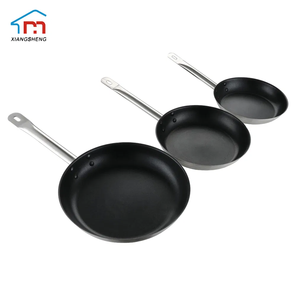 Xiangsheng Wholesale Stainless Steel Non-Stick Frying Pan with Composite Bottom