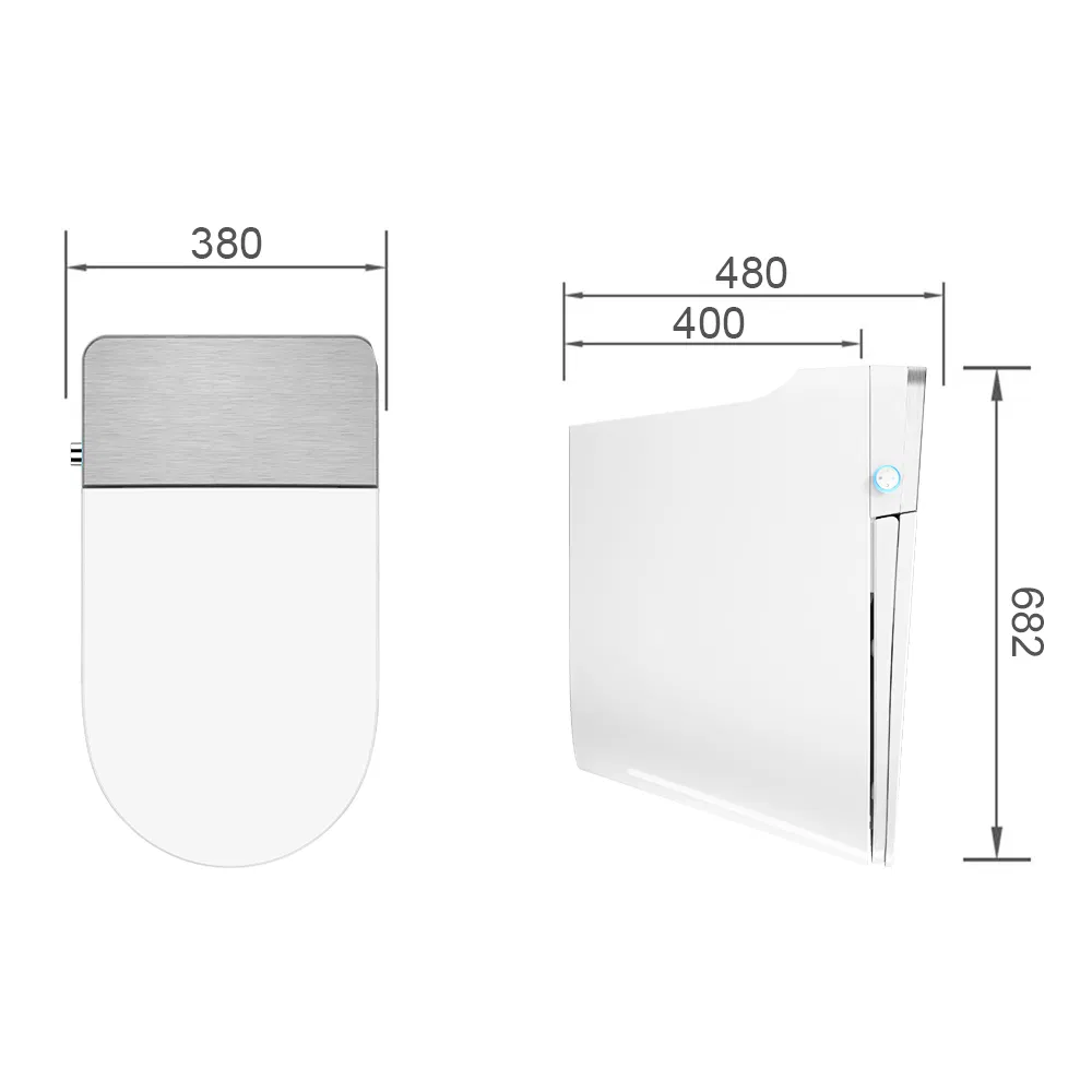 New Arrival One Piece Smart Toilet Self Cleaning Electric Smart Bidet Intelligent Toilet Phone Control Smart Toilet