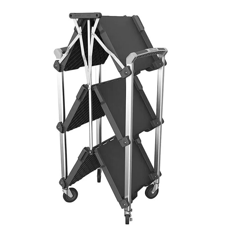 Factory Supply Multi-Tier Stainless Steel Trolley Service Kitchen Food
