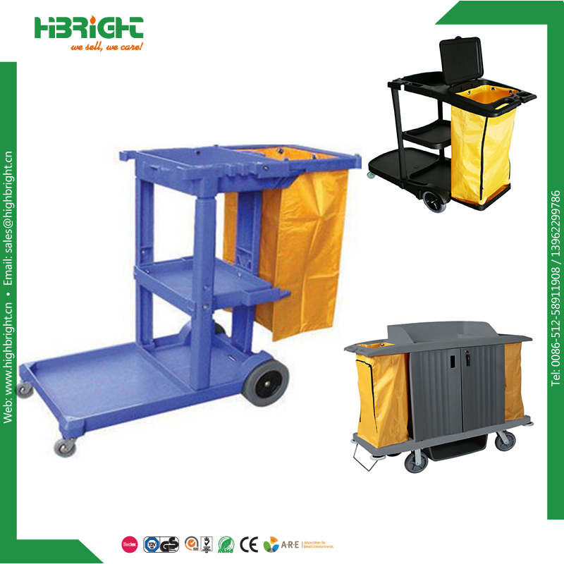 Multi-Purpose Hotel Cleaning Housekeeping Cart