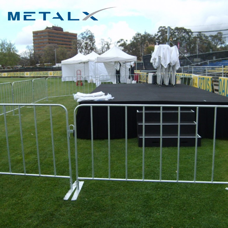 Metalx Fence Hot Selling 2.1X1m Galvanized Barrier Fence Crowd Control Fence Security Portable Steel Construction