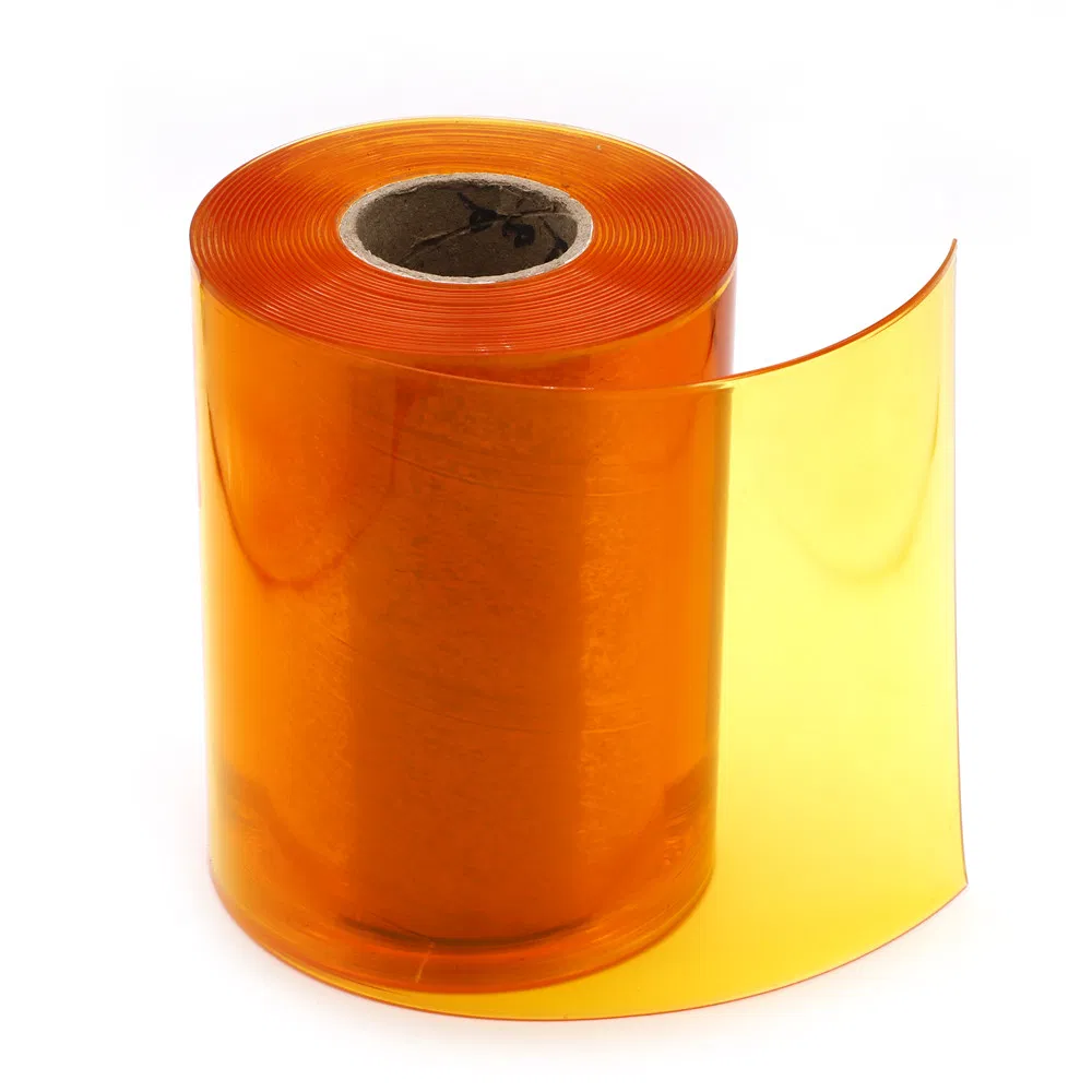 Yellow Amber Insect Proof Strip Curtain with Long-Lasting Cost-Effective Cutting Service for Food Processing