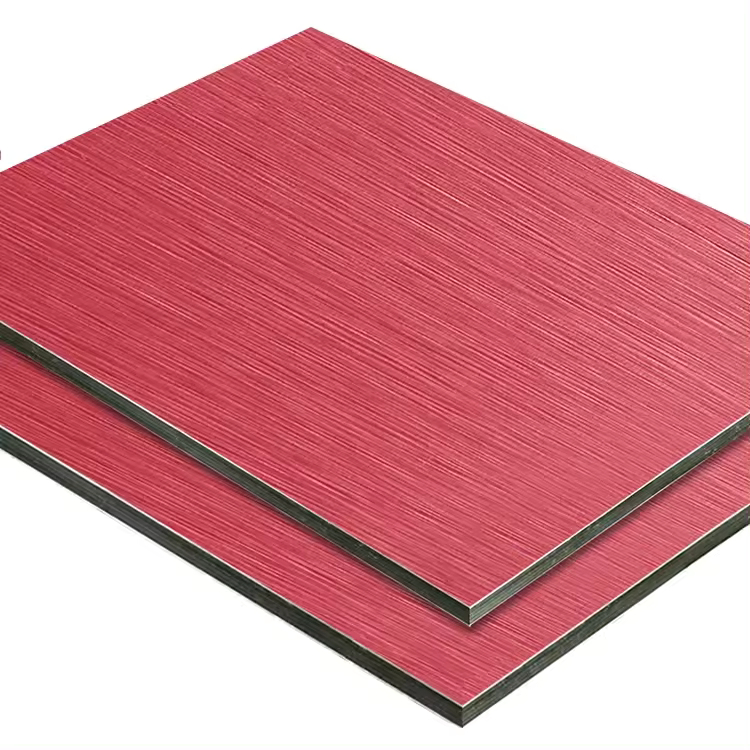 Internal Cladding Brown Covered Aluminum Composite Panel for Building Materials Wall Cladding