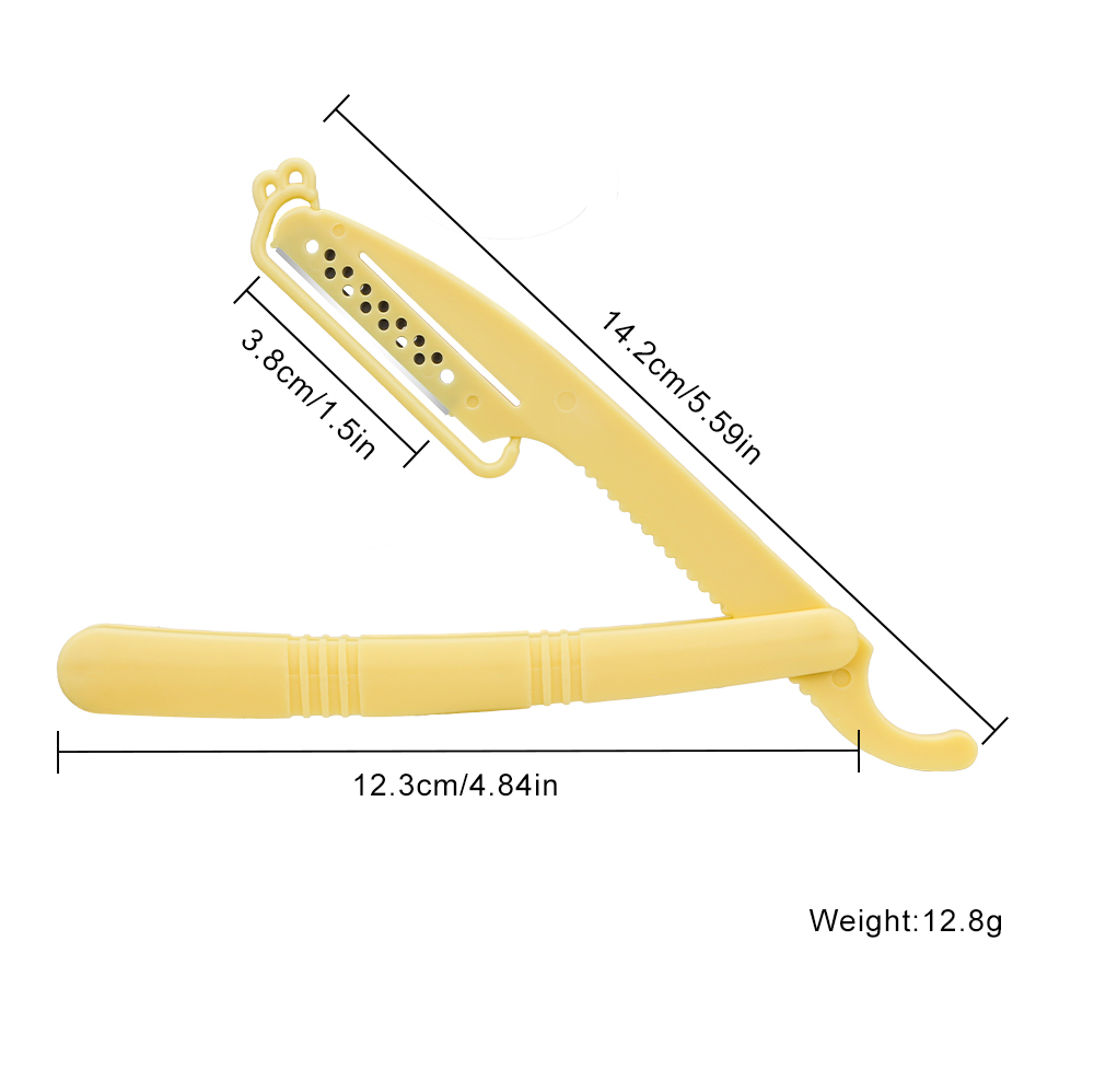Foldable Disposable Plastic Barber Razor Salon Use Barber Straight Razor
