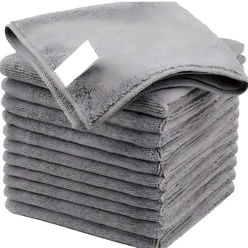 Customized Logo Microfiber Cloth Towels Absorbent Water Microfiber Towel for Kitchen Dish Washing Table Wiping