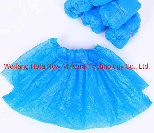 Eco-Friendly Disposable Blue Slip-Resistant PP Shoe Covers