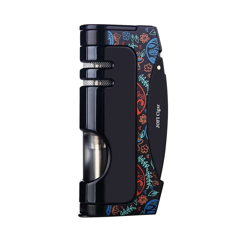 Wholesale Custom Inflatable Torch Lighter 1vjet Flame Cigar Lighter with Refillable Butane Gas