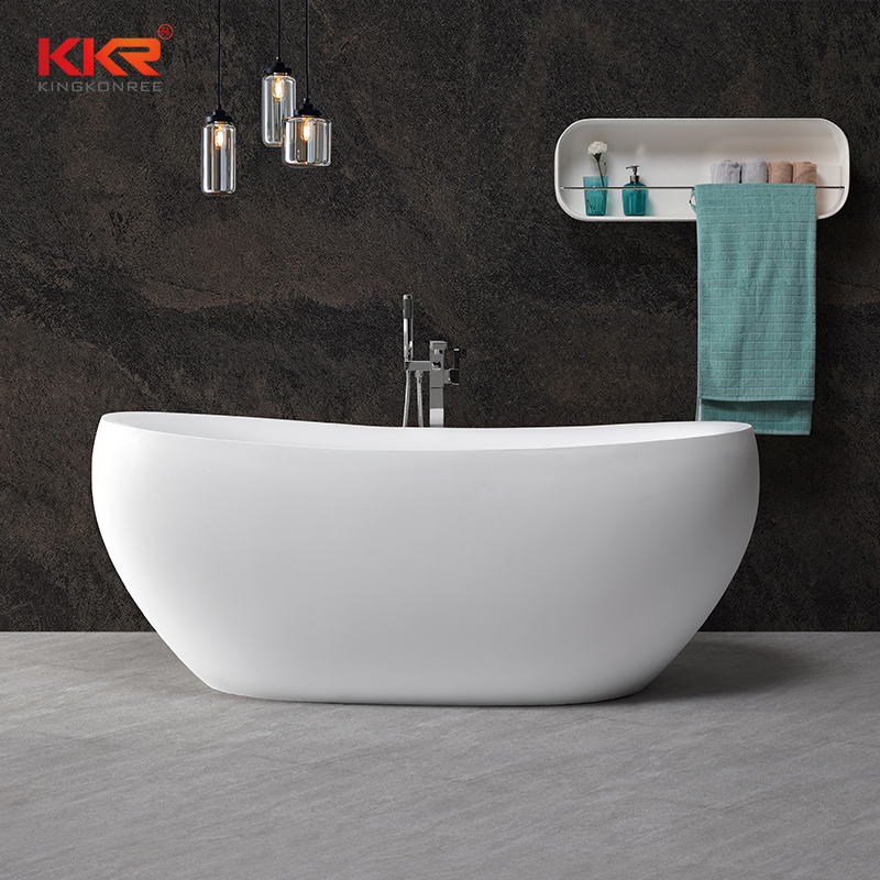 Factory 60" Shower Acrylic Stone White Bathtub