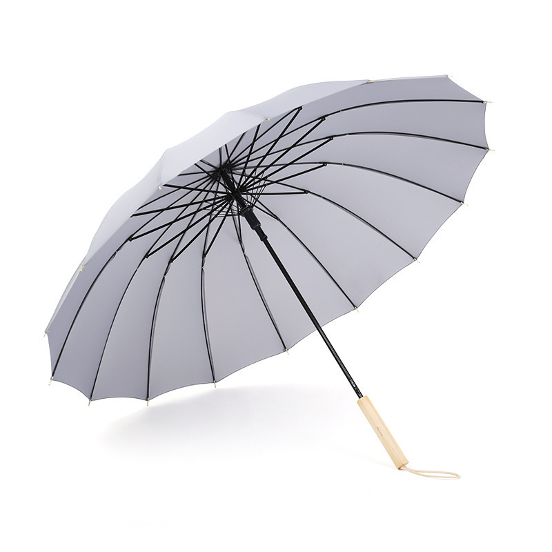 Зонт с деревянной ручкой под логотип