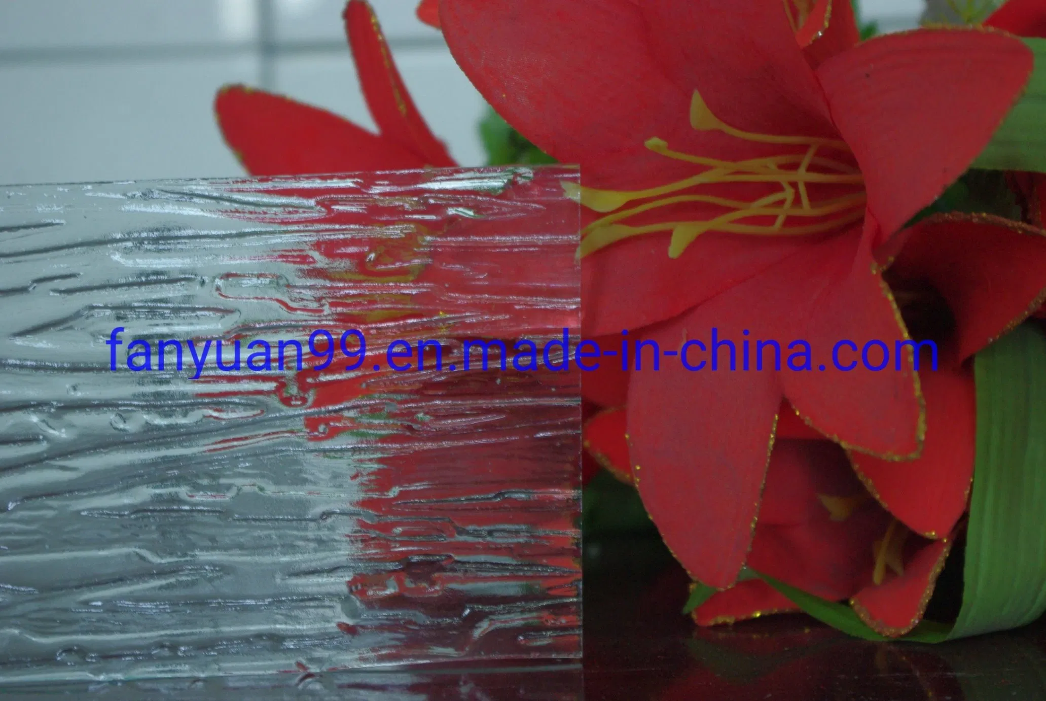 4mm Nashiji/ Mistlite/Karatachi /Wave Pattern Glass Chinese Manufacture