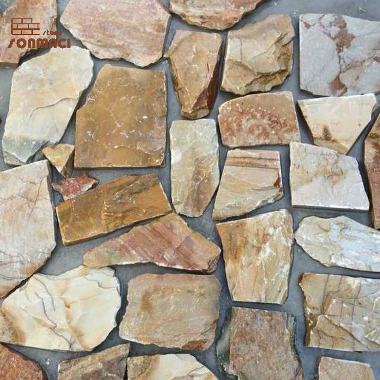 Garden Decoration Natural Stone Free Form Wall Paneling