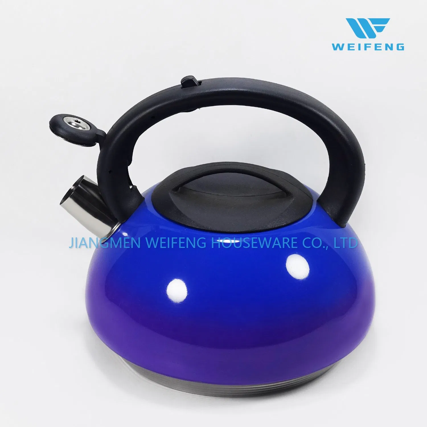 Blue Gradient to Purple Painting Stainless Steel Whistling Tea Kettle