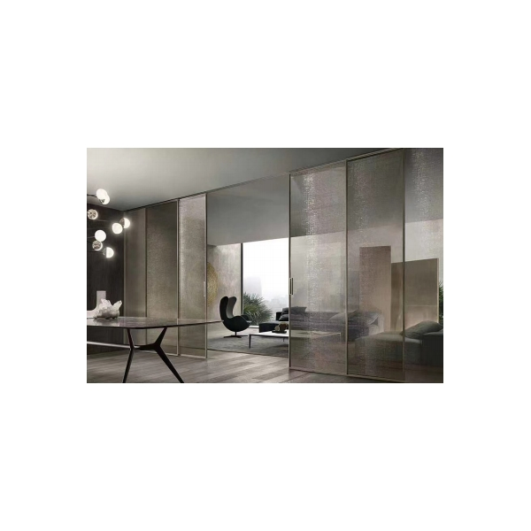 Стеклянные двери Orient для кухни, алюминиевая рамка