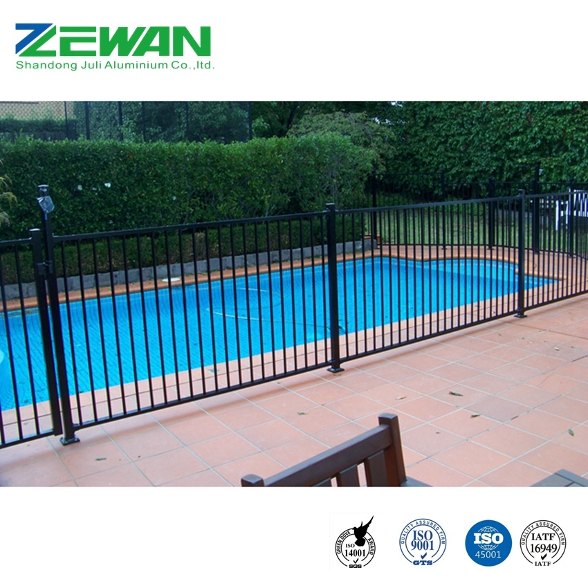 Outdoor Metal Aluminium Garden Fencing Panel Post Security Safety Picket Handrail Baluster Aluminum Decorative Swimming Pool / Garden/ Field / Farm Fence