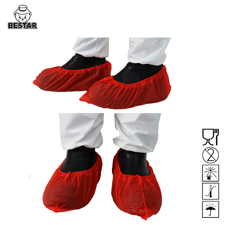 CE Cat I, ISO 9001: 2015 White, Red, Blue, Yellow etc Disposable Overshoe